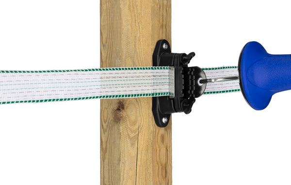 Clamp insulator with stainless plate for gates at corners and T-separations