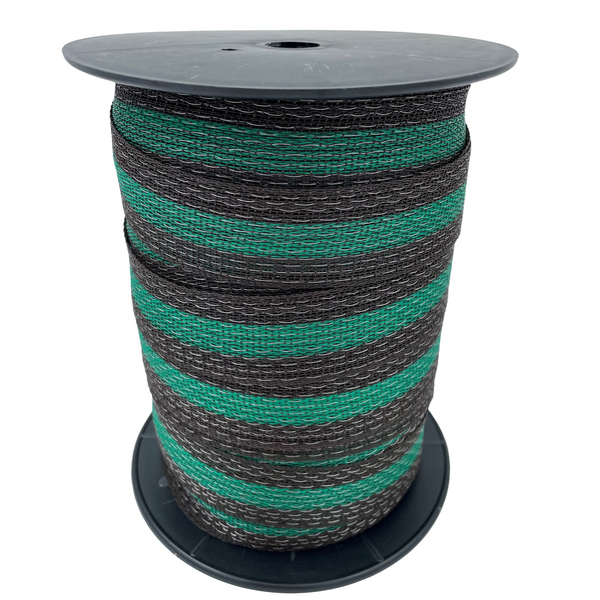 Styx Equine Naturae Polytape - 40mm Brown Green Brown, 200m