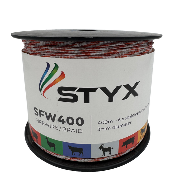 Styx SFW400 Firewire, Multicolour - 3mm, 6 Stainless Steel Wires, 400m