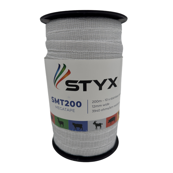 Styx SMT200 Megatape - 12mm, 10 Stainless Steel Wires, 200m