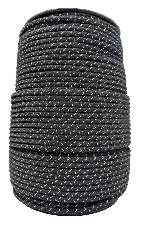 Styx Soft Black Equibraid - 7mm diameter, x 200m (656 ft) - 10 year warranty