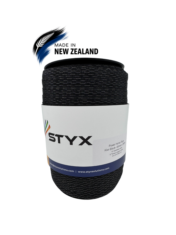 Styx Power Horse Tape - 40mm Black, 200m