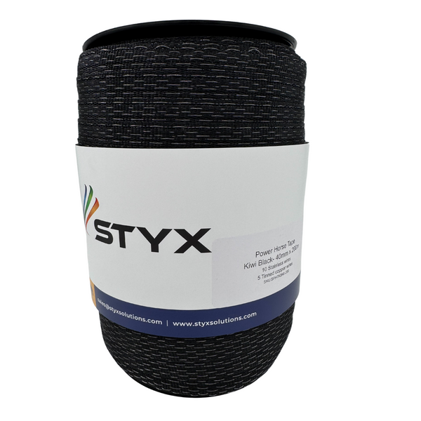 Styx SPHT40 Power Horse Tape - 40mm Kiwi Black, 200m