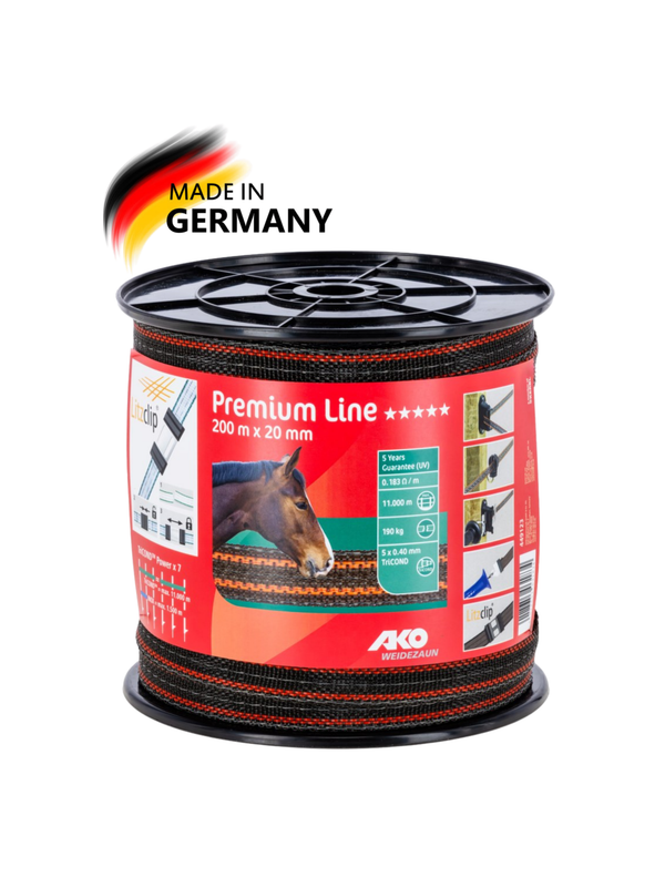 Electric Fence Polytape – 40mm Brown/Orange
