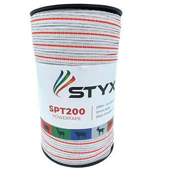 Styx SPT200 Powertape - 12mm, 6 Stainless Steel Wires, 200m