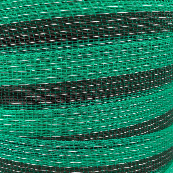 Closeup of the Equine Naturae Polytape - 40mm Green Brown Green, 200m