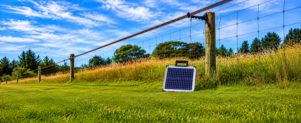 Solar powered electric fence energiser