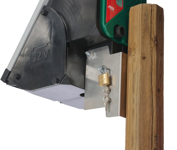 Wooden Post Mount for S2400, S3000 and S4000 solar energisers