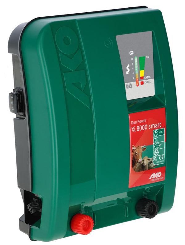 AKO Smart Duo Xi 8000 Electric Fence Energiser - 50km / 50ha / 8J