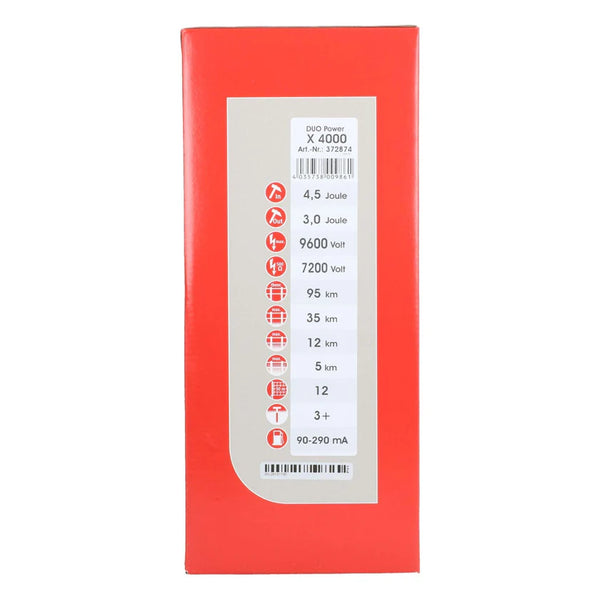 AKO Duo Power X4000-Energiser 4 joule output - 12-16 Hectares