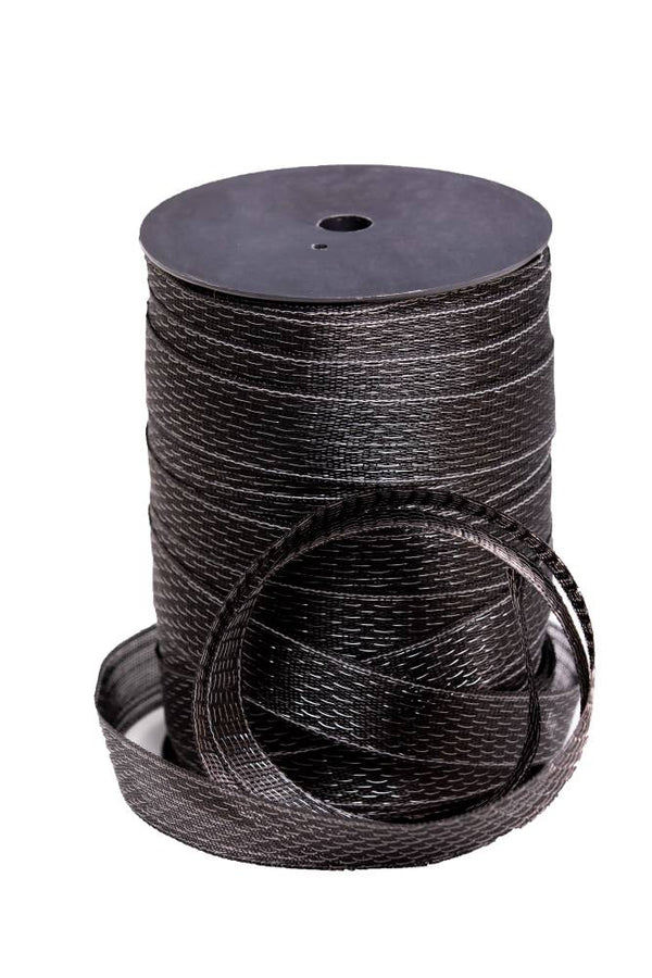 Styx Power Horse Tape - 40mm Black with two reflective stripes x 200m