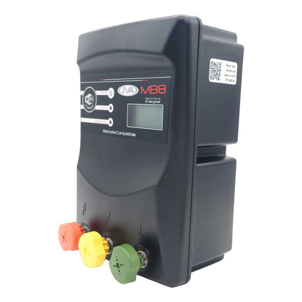 JVA MB16 IP Mains/Battery Electric Fence Energiser – 16J Output, Powers Up to 160km