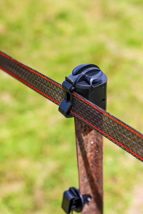 Steel Y Post Top Insulator – UV Stabilised (Fits up to 40mm Tape)