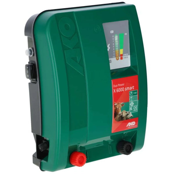 AKO Smart Duo X6000 Electric Fence Energiser - 40km / 30ha / 5J